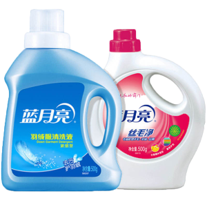 蓝月亮 丝毛净500g*1瓶+羽绒净500g*1瓶