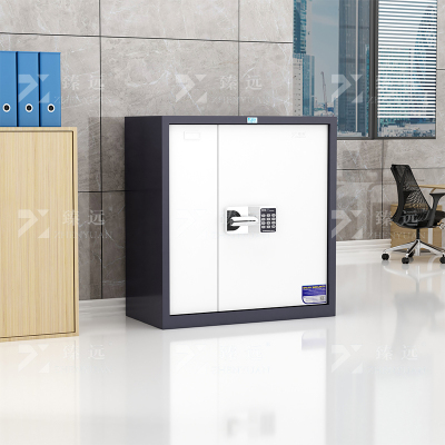 臻远 ZYJJ-80030 单节保密柜矮柜密码文件柜防盗档案资料柜钢制密码锁保密柜 灰白套智能密码锁