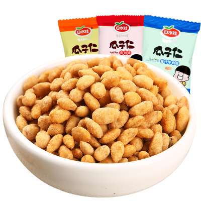 任选两斤25.8元-口水娃瓜子仁（蟹黄味）500g散装小包装多种口味葵花籽仁炒货休闲零食小包装