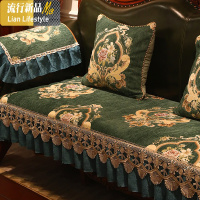 欧式沙发垫四季通用防滑真皮布艺雪尼尔美式坐垫套罩定做 三维工匠