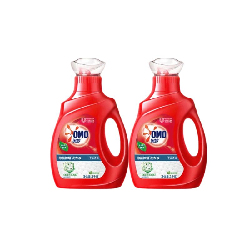 奥妙(omo) 专业除菌除螨洗衣液1KG*2瓶