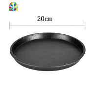 加厚西餐盘铁板烧锅盖不锈钢盖木板竹板底座防烫垫子 20/22/24/26 FENGHOU 内径23钢架