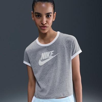 耐克(NIKE)女运动T恤舒适棉质经典休闲透气修身款