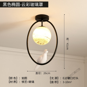 苏宁放心购 阳台灯过道灯现代简约走廊衣帽间厅灯创意个性地球入户玄关灯具