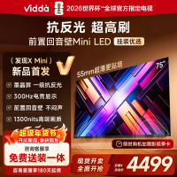 Vidda 发现X Mini 75英寸海信电视 墨晶屏 300Hz超高刷 前置回音壁 超薄国家补贴平板电视机75VX3S