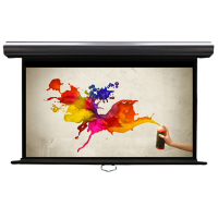 经科JK慢力回卷手动投影幕布M3-FI/3 CSR玻纤灰幕96寸16:9