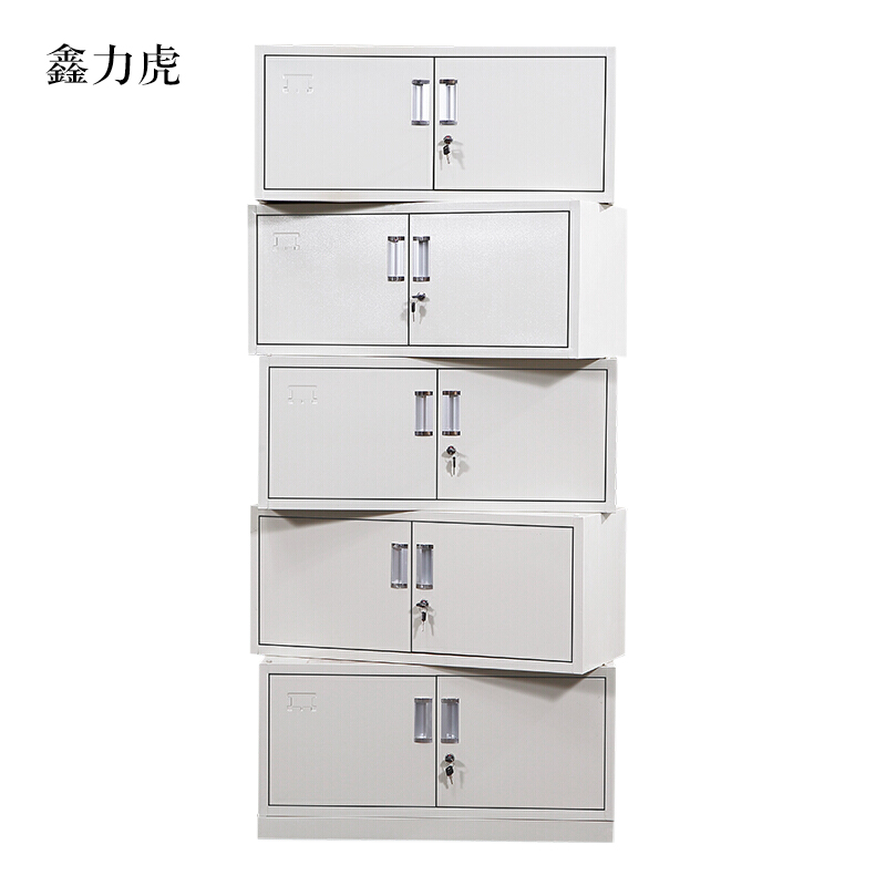 鑫力虎钢制文件柜档案柜财务凭证柜带锁储物柜铁皮柜书柜分五节文件柜