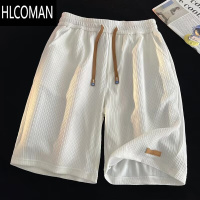 HLCOMAN冰丝短裤男夏季新款透气冰感沙滩运动裤子美式大码休闲五分裤速干