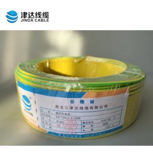 津达 铜芯软电线BVR4双色450/750V 米