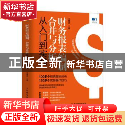 正版 财务报表编制合并与分析从入门到实践 王鹰武 人民邮电出版