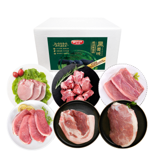雨润(yurun) 原生态冷冻黑猪肉 388型 安徽(六花黑猪)