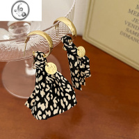 JiMi气质独特小众设计高级感耳环女法式复古港风耳钉耳坠圆脸显瘦耳饰