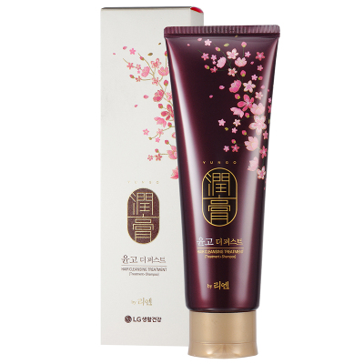 LG润膏ReEn睿嫣洗护二合一无硅油去屑护发素洗发水250ml（紫色）