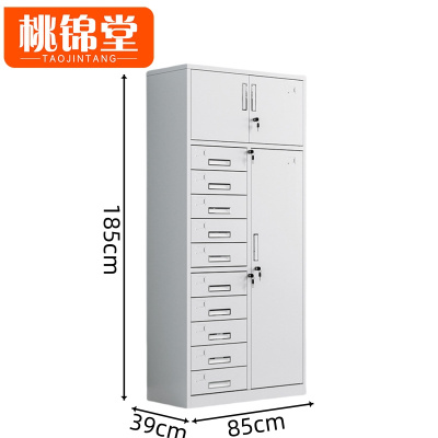 桃锦堂 铁皮柜三门十斗 台