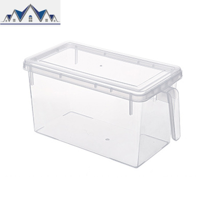 冰箱收纳盒抽屉式厨房家用保鲜食物塑料盒长方形透明储物蔬菜 三维工匠