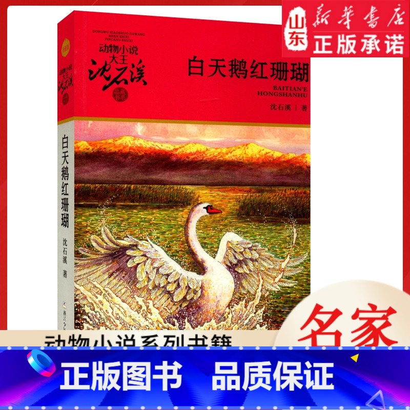 白天鹅红珊瑚 [正版]书店 白天鹅红珊瑚 升级版动物小说大王沈石溪·品藏书系 中/小学生阅读少儿读物 儿童文学