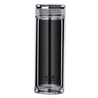 水宜生玻璃杯310ml泡茶水杯个人专用水杯保温杯防烫水晶杯G721