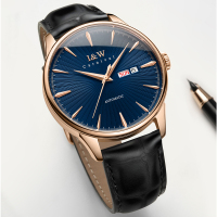 瑞士爱沃驰I&W CARNIVAL手表男士全自动机械表 男表进口机芯真皮带防水时尚双日历腕表新款品牌519G