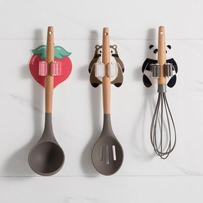 免打孔拖把架卫生间浴室客厅多用塑料拖把架 无痕强力粘胶拖把架