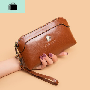 欧美时尚大容量手拿包女士钱包女长款零钱包女手机包牛皮小包手包NEW LAKE