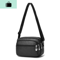 中老年女包新款防水单肩多层小方包生意收钱找零包软皮斜挎小包包NEW LAKE女斜挎包