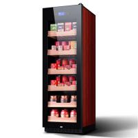 尊堡(zunbao)JC-435E茶叶冷藏保鲜恒温红酒柜冰箱冰吧客厅家用饮料雪茄柜 红木纹