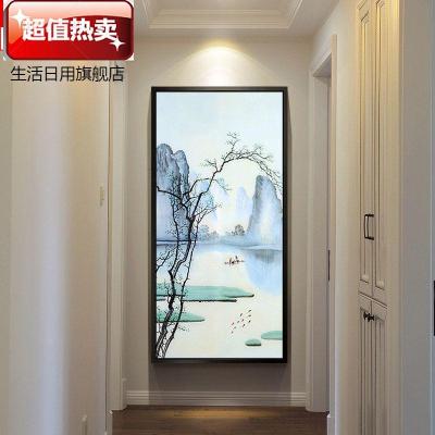 。玄关背景墙装饰画简约走廊过道办公室单个挂墙墙壁画个性沙发JN60*12030mm厚板