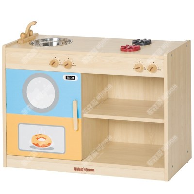 华森葳儿童家具 卡通厨房-洗涤台+灶台