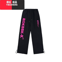 YIBUSHENG街舞潮牌印花爵士舞休闲裤女街头嘻哈国潮jazz卫裤