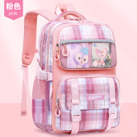 新款小学生书包女孩一二三到六年级轻便儿童护脊减负双肩包大容量