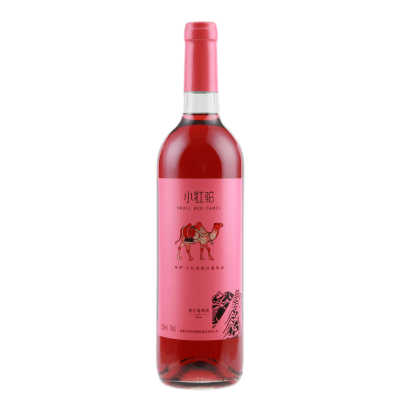新疆红酒峰菲小红驼桃红葡萄酒天山河谷半甜美酒