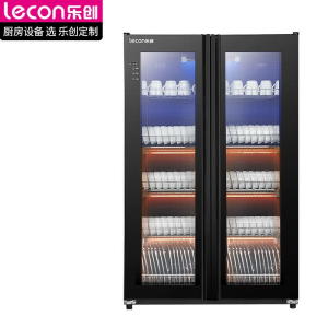 乐创(lecon)消毒柜商用紫外线消毒双开门立式触屏款LC-JH-1000R1