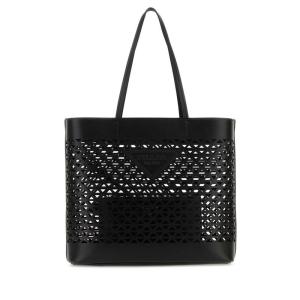 普拉达(PRADA)女士真皮手提单肩包实用大方通勤手拎包商务休闲百 BLACK