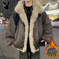 花花公子新款高品质秋冬季青少年加棉加厚棉衣男座山棉服外套