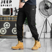 JEEP SPIRIT吉普工装裤男士宽松直筒春户外多口袋纯棉休闲裤