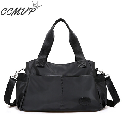 CCMVP品牌自营质量保证-CCMVP新款手提旅行包短途大容量轻便防水出差旅游休闲单肩斜挎包黑色1037中默认颜色