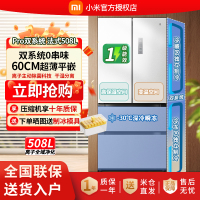 小米米家冰箱BCD-508WFTMBI双系统法式冰羽白冰箱