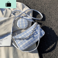 小包包2020新款潮网红高级感夏天格子时尚洋气百搭腋肩斜挎包NEW LAKE女士单肩包