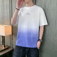 夏季新款男潮短袖T恤纯棉印花潮流时尚半袖休闲宽松圆领印花上衣