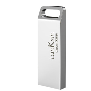 U盘防水防尘轻薄小巧方便携带大容量金属银色64G