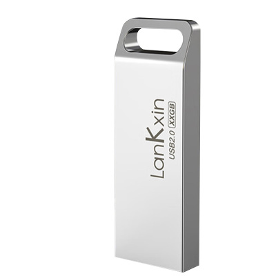 U盘防水防尘轻薄小巧方便携带大容量金属银色64G