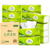 心相印 云感抽纸16包M码立体压花云感柔肤亲肤无香 8包两提2xDT18098
