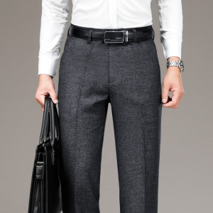 金盾(KIN DON)正品西裤男商务正装长裤子秋冬季垂感休闲裤西装裤男士黑色西服裤