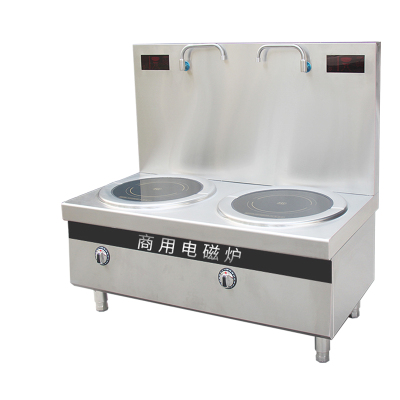 满森Masain 大功率商用电磁双平头炉15kw煲汤炉灶大型熬汤炉平面牛羊肉汤电炉灶