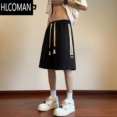 HLCOMAN夏季薄款休闲短裤男休闲ins潮牌痞风百搭潮流五分裤子