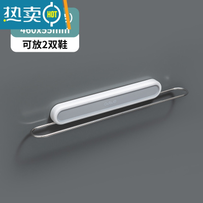 敬平浴室拖鞋架免打孔卫生间墙壁挂式厕所鞋子收纳器壁挂墙上置物架 简约灰 长款(优选不锈钢 折叠省空间)浴室置物架