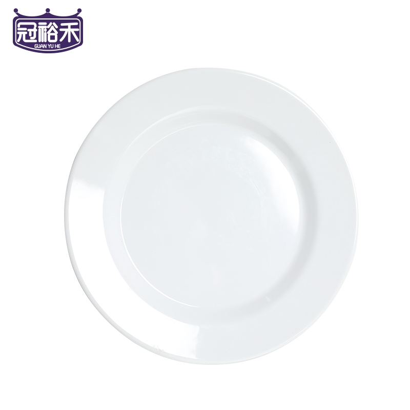 冠裕禾 密胺餐盘平盘菜碟菜盘子 10寸 个