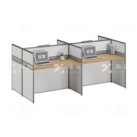 臻远 ZYGW-002职员桌办公桌屏风工作卡位对坐四人位