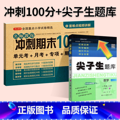 [尖题+期末冲刺100分]数学2本◆人教版 四年级下 [正版]2024春尖子生题库二三年级四五年级六一年级上下册数学语文