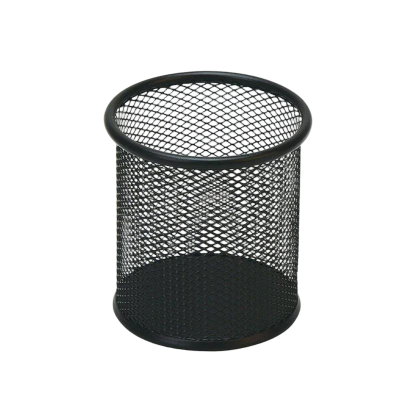 优诗提念YSTN-BT01 金属网纹圆形笔筒(计价单位:个)黑色